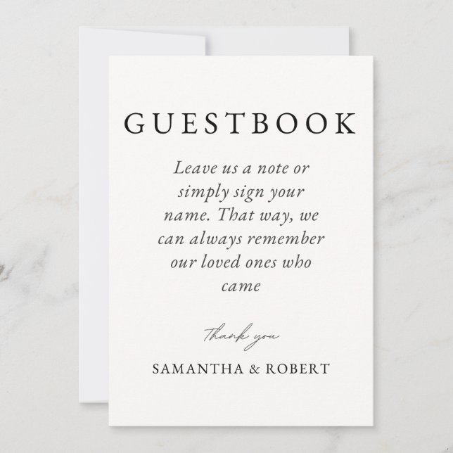 Wedding Guestbook Sign (Front)