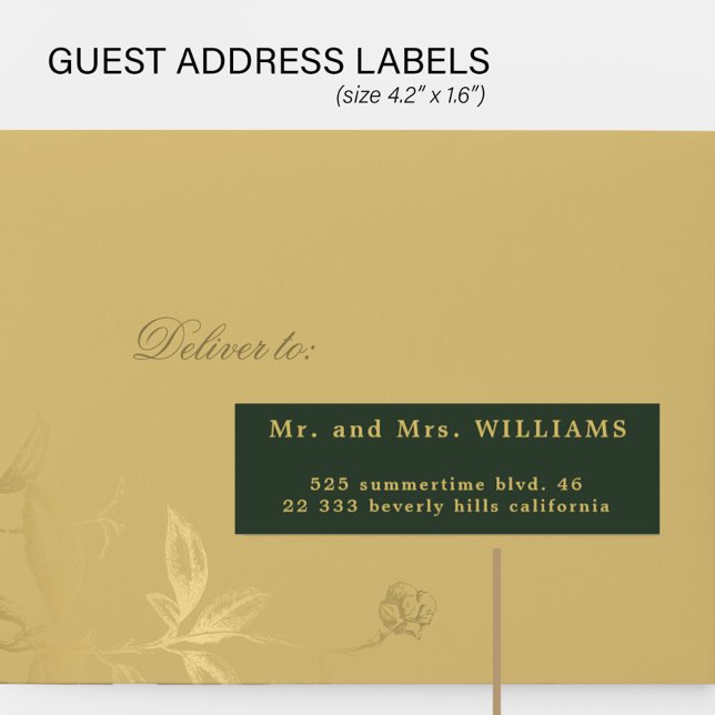 Wedding guests 24 custom burgundy address labels  (The envelope can be purchased separately )