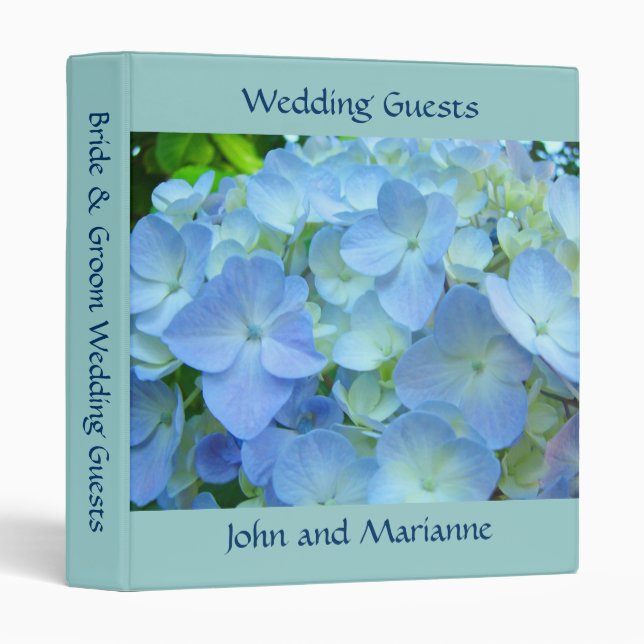 Wedding Guests book binder Bride & Groom (Front/Spine)