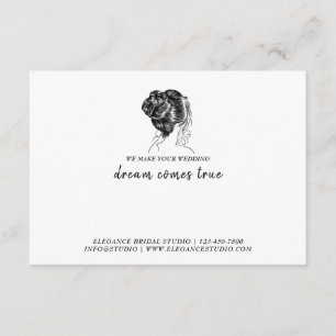 Wedding Hair Tie Promo Branding Note Card