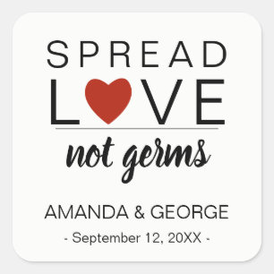 Wedding Hand Sanitizer labels Personalized
