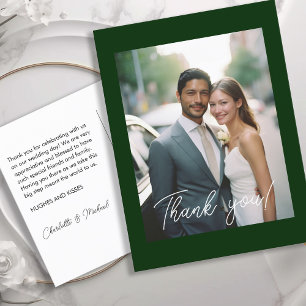 Wedding Handwritten Thank you 1 Photo Postcard