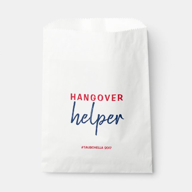 Wedding Hangover Helper Favour Bags (Front)