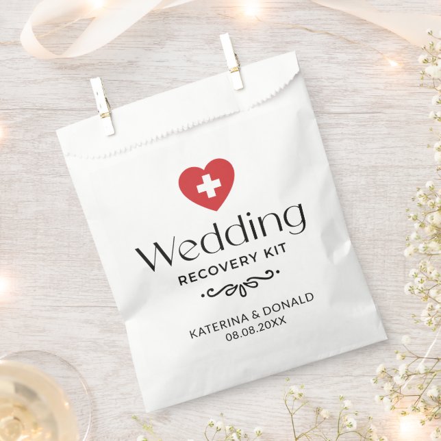 Wedding Hangover Recovery Kit Favour Bag (Clipped)