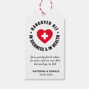 Wedding Hangover Recovery Kit Gift Tags