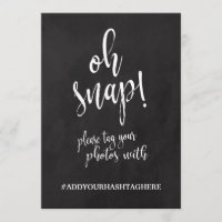 Wedding Hashtag Affordable Chaklboard Sign
