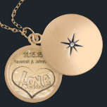 Wedding Heart  Beach Anniversary Necklace<br><div class="desc">Keepsake Necklaces Choose either Silver Plated Gold Finish or Sterling Silver Unique Personalized Custom !st Christmas Gift Wedding Keepsake Wedding Party Necklaces - to change background colour - click customize - click edit - choose last tool in drop down menu and choose from one of the colours shown or enter...</div>