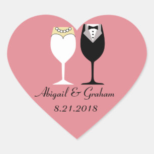 Wedding Heart Stickers