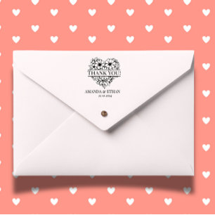 Wedding  Heart  Thank you Self-inking Stamp