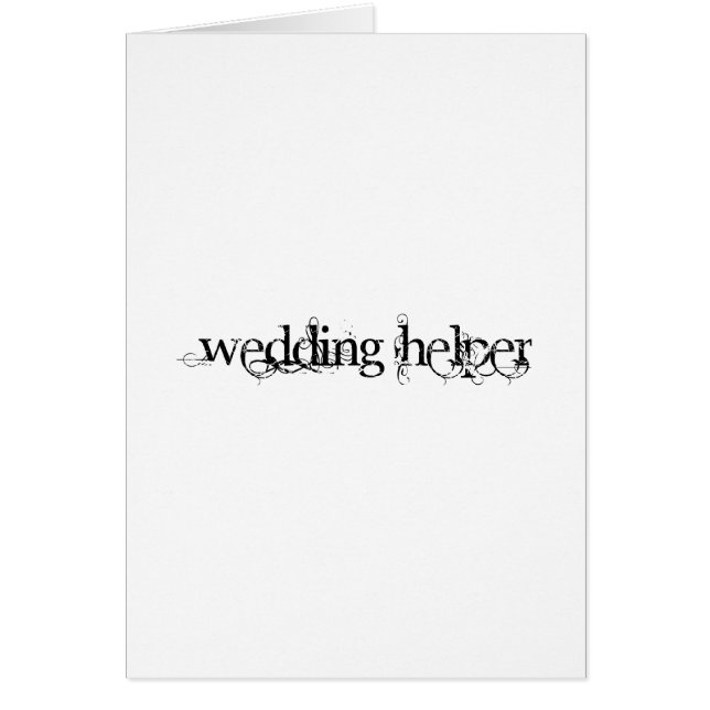 Wedding Helper (Front)
