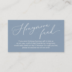 Wedding Honeymoon Fund, Gifts in Cash Wishing Well Enclosure Card