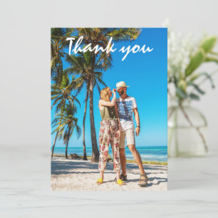 Wedding Honeymoon Photo Thank You