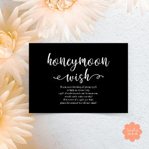 Wedding Honeymoon Wish Fund Cash Enclosure Card