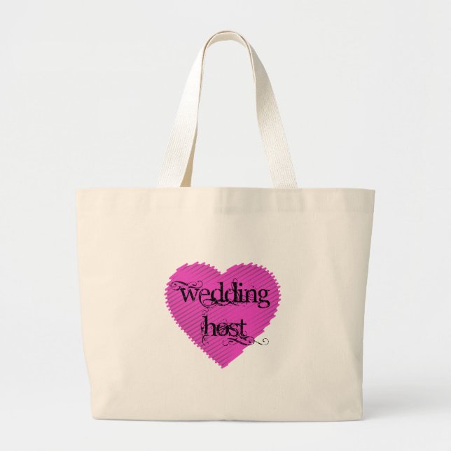 Wedding Host Large Tote Bag (Front)