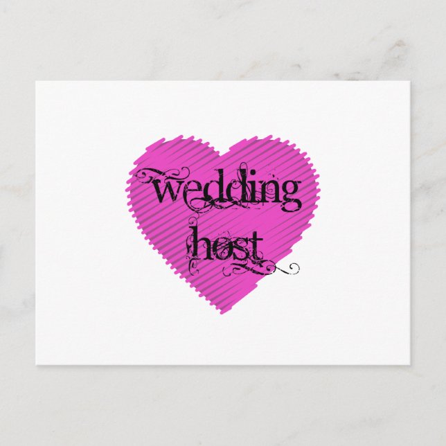 Wedding Host Postcard (Front)