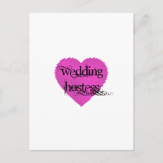 Wedding Hostess Postcard (Front)