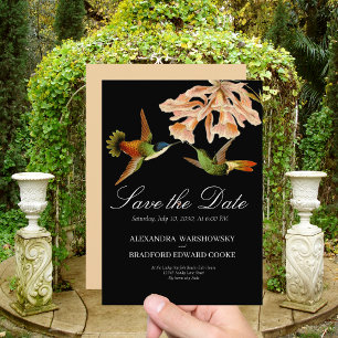 Wedding Hummingbird Blush Pink Lily Black   