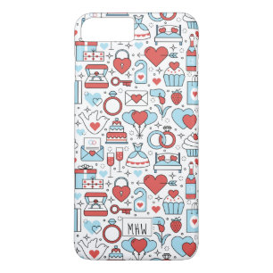 Wedding Icons custom monogram phone cases