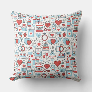 Wedding Icons throw pillows