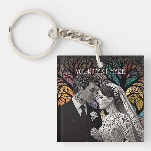 Wedding ideas and Gifts Keychain (Front)