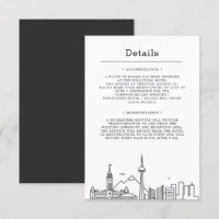 Wedding in Canada | Guest Details Invitation