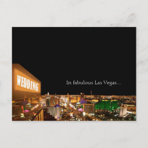 WEDDING In fabulous Las Vegas Strip Postcard
