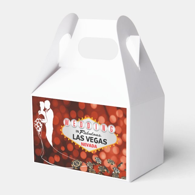 Wedding in Las Vegas Favour Box (Front Side)