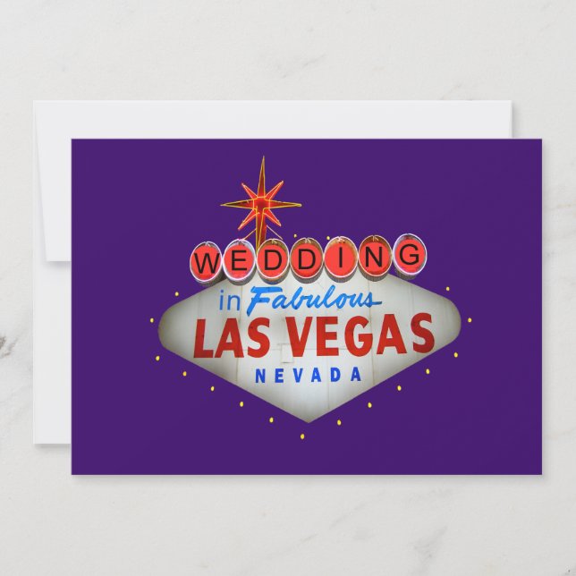 Wedding in Las Vegas Invitations (Front)