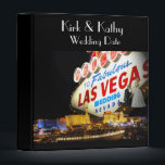 WEDDING in Las Vegas Personalized Binder<br><div class="desc">WEDDING in Las Vegas Personalized Binder
Front of album  add names of Bride & Groom and Date of wedding
Optional on back of album,   you can add location where you got married in Las Vegas!</div>
