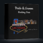 WEDDING in Las Vegas Personalized Binder<br><div class="desc">WEDDING in Las Vegas Personalized Binder
Front of album  add names of Bride & Groom and Date of wedding
Optional on back of album,   you can add location where you got married in Las Vegas!</div>