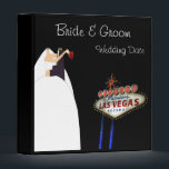 WEDDING in Las Vegas Personalized Binder<br><div class="desc">WEDDING in Las Vegas Personalized Binder
Front of album  add names of Bride & Groom and Date of wedding
Optional on back of album,   you can add location where you got married in Las Vegas!</div>