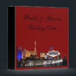 WEDDING in Las Vegas Personalized Binder<br><div class="desc">WEDDING in Las Vegas Personalized Binder
Front of album  add names of Bride & Groom and Date of wedding
Optional on back of album,   you can add location where you got married in Las Vegas!</div>