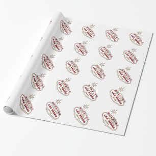 WEDDING IN LAS VEGAS RED LOGO WRAPPING PAPER