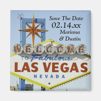 Wedding In Las Vegas Save The Date Magnet