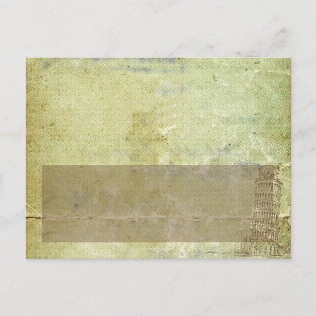 Wedding in Pisa Writable Place Card (Front)