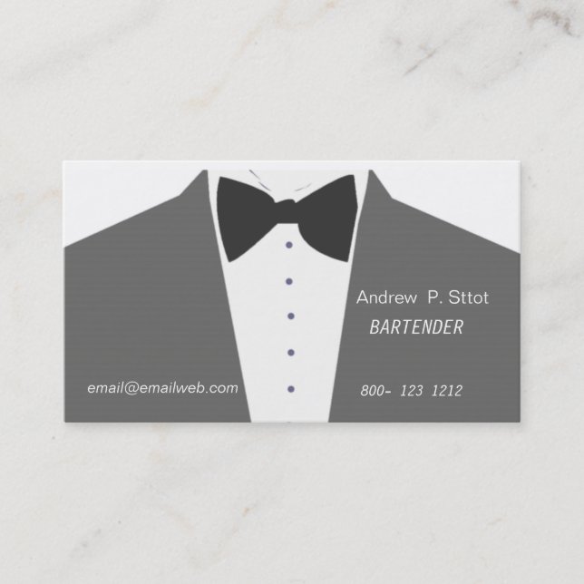 Wedding In Style Man Suit Modern Upscale Fashion Business Card (Front)