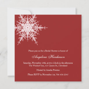 Wedding in Winter Bridal Shower Invitation