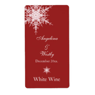 Wedding in Winter Wine Label