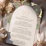 Wedding Insert INFO Vintage Art Nouveau by Mucha Foil Holiday Postcard<br><div class="desc">Art Nouveau Vintage wedding INFO card Red & Gold by Alphonse Mucha in a floral, romantic, and whimsical design. Victorian flourishes complement classic art deco fonts. Please enter your custom information, and you're done. If you wish to change the design further, click the blue "Customize It" button. Thank you so...</div>