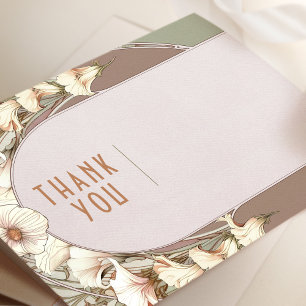 Wedding Insert Thank You Card Vintage Art Nouveau