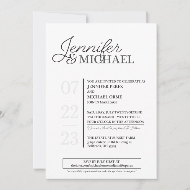 Wedding Invitaion Invitation (Front)