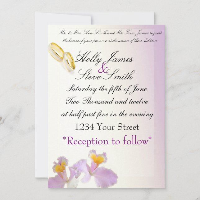 wedding invitation (Front)