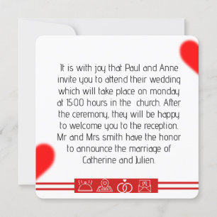 wedding invitation