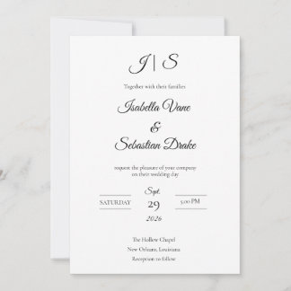 Wedding invitation