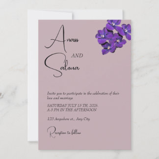 Wedding invitation