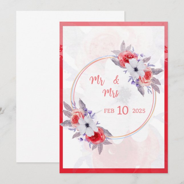 Wedding invitation (Front/Back)
