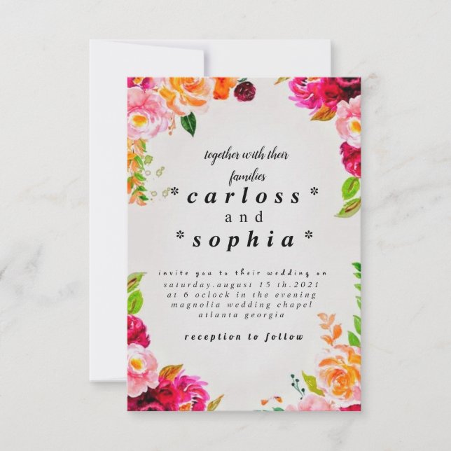 wedding invitation (Front)