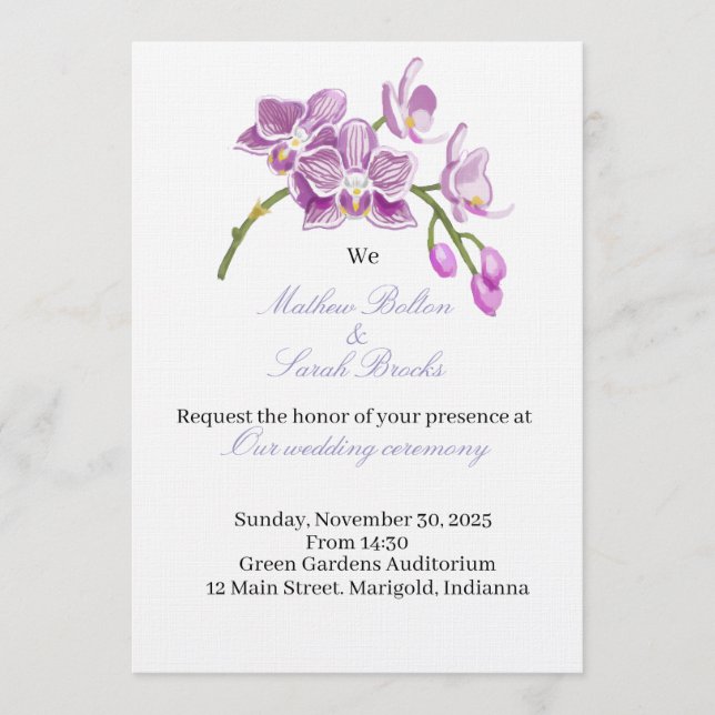 Wedding Invitation (Front)