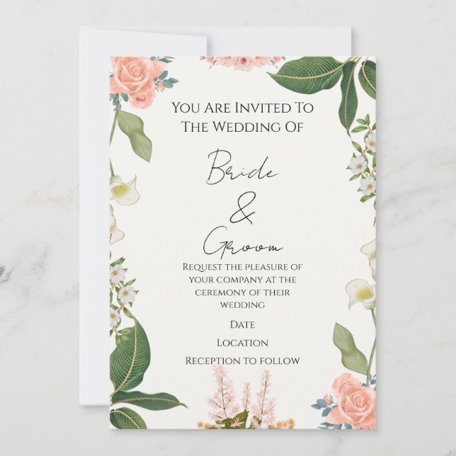 Wedding Invitation (Devant)