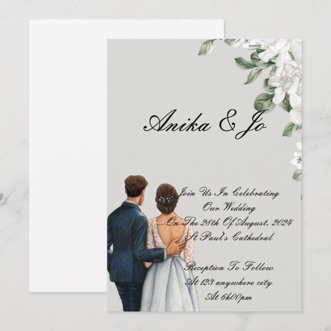 wedding invitation (Front/Back)